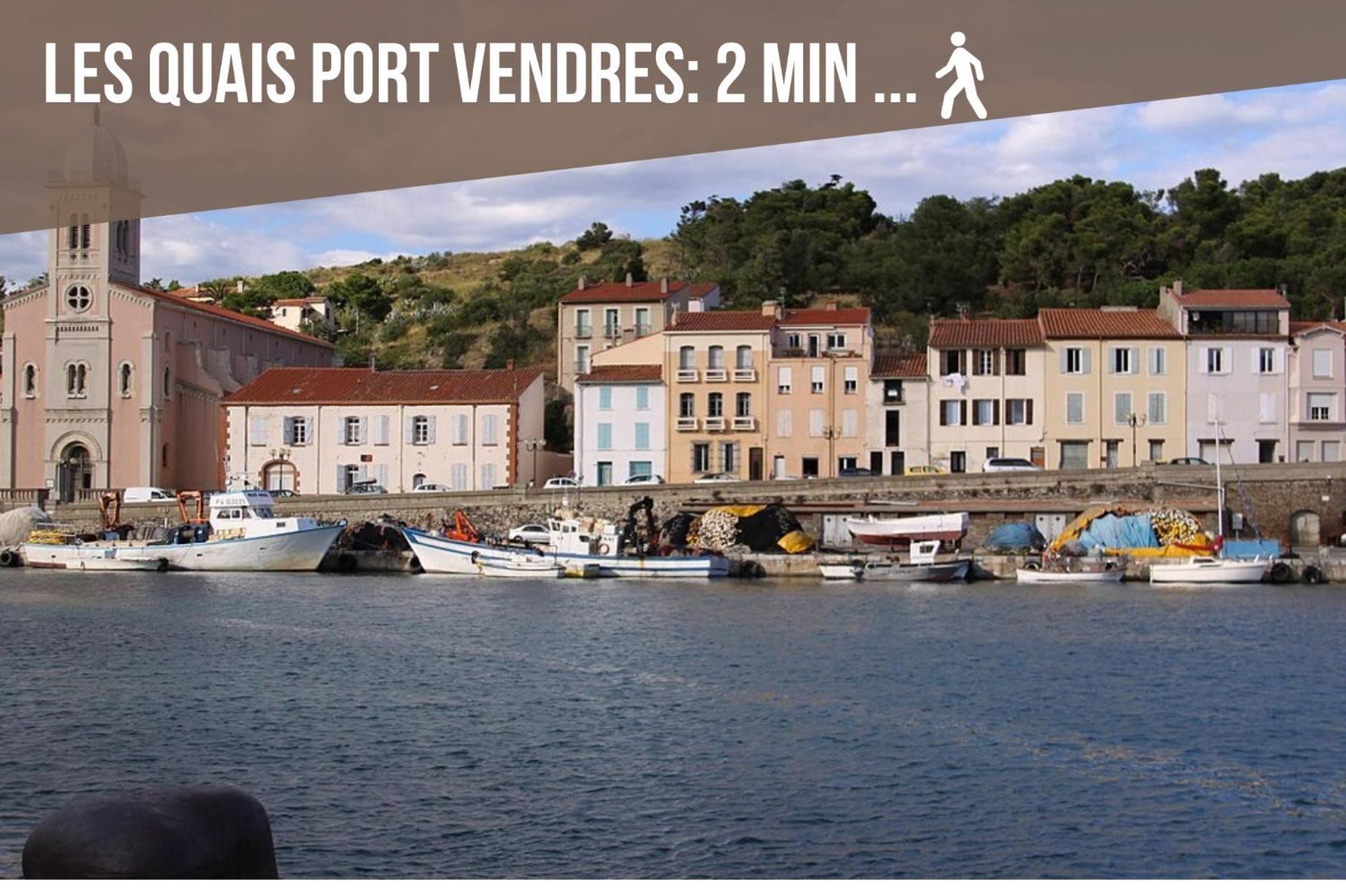 L'Escapade, Port A 200M, Climatisation Et Balcon Apartment Port Vendres ภายนอก รูปภาพ