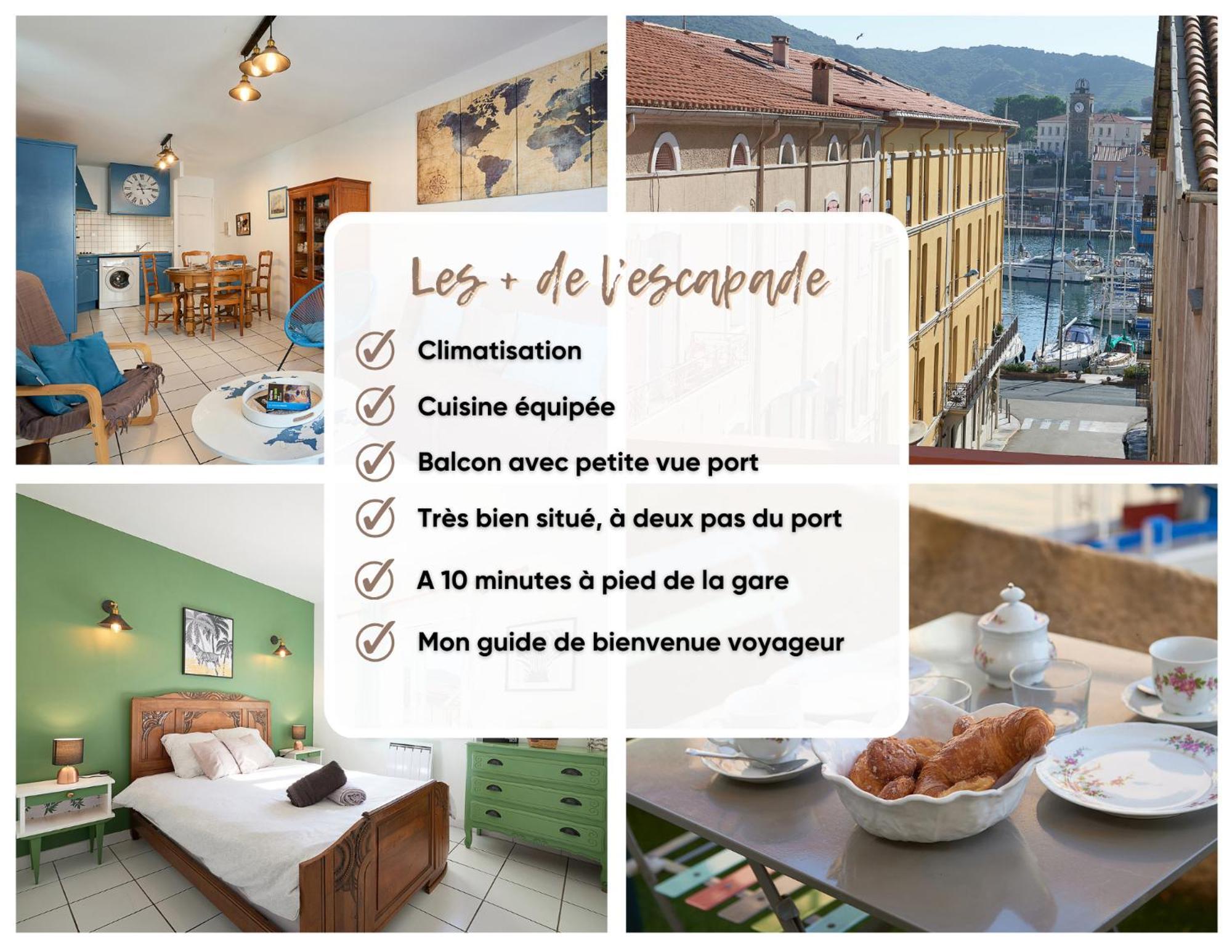 L'Escapade, Port A 200M, Climatisation Et Balcon Apartment Port Vendres ภายนอก รูปภาพ