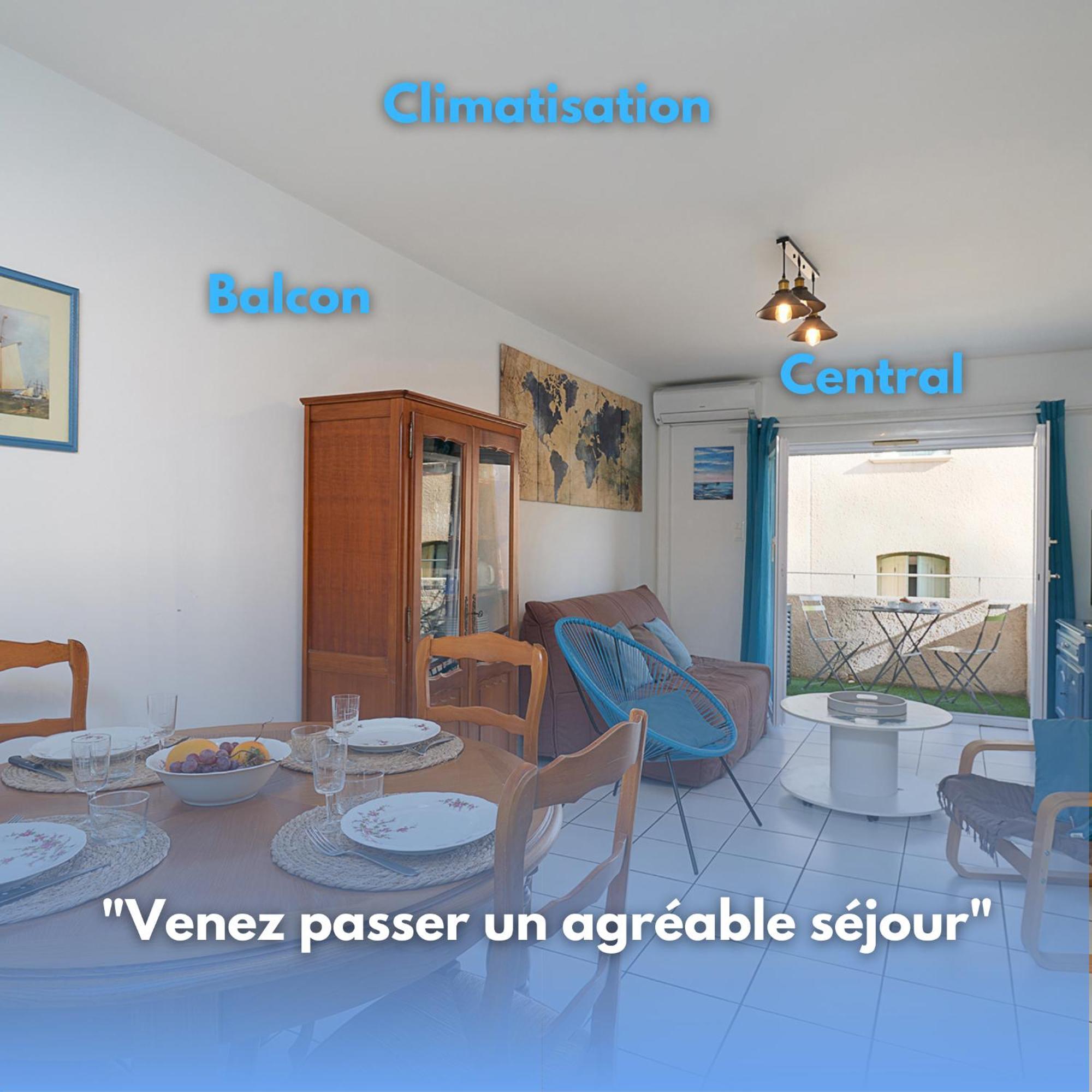 L'Escapade, Port A 200M, Climatisation Et Balcon Apartment Port Vendres ภายนอก รูปภาพ